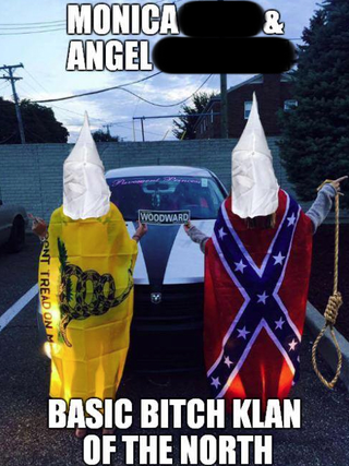 Illustration for article titled Racist girl on car group is racist, gets called out.